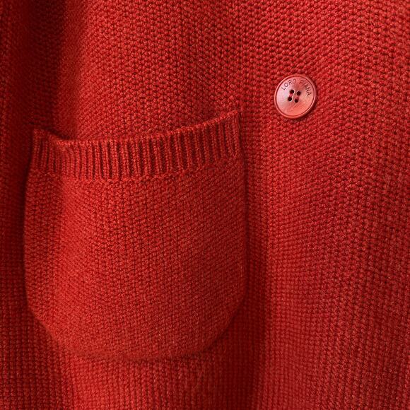 Loro Piana Baby Cashmere Double Breasted Cardigan Rust Size 40 - Picture 4 of 15